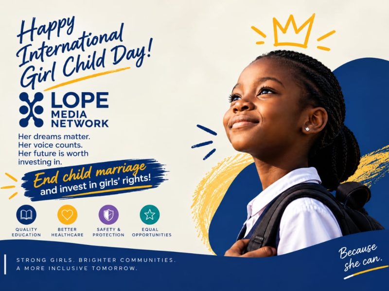 International Day of the Girl: LOPE Calls for Urgent Action to Protect Girl